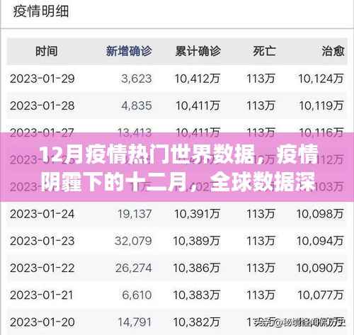 全球疫情深度剖析，十二月疫情数据报告与趋势分析